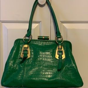 Nine West Croc-Embossed Leather Tote
